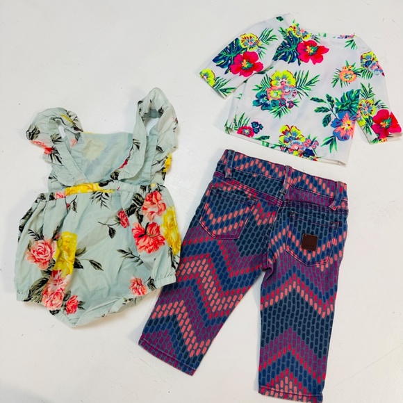 Roxy denim Jeans swim top jumper size 6-12 good condition - Picture 4 of 8